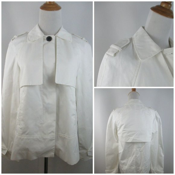 NWT ZARA Hidden Button Over Lap Front Back Jacket - Picture 1 of 11